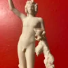 Dionysus, the Greek God of wine, fertility, and theater (bone white Lararium size)