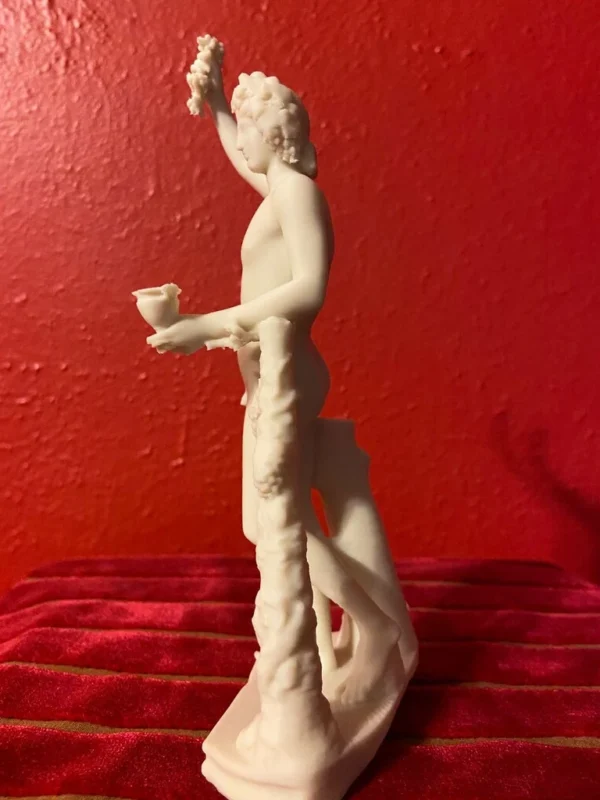 Dionysus, the Greek God of wine, fertility, and theater (bone white Lararium size)3