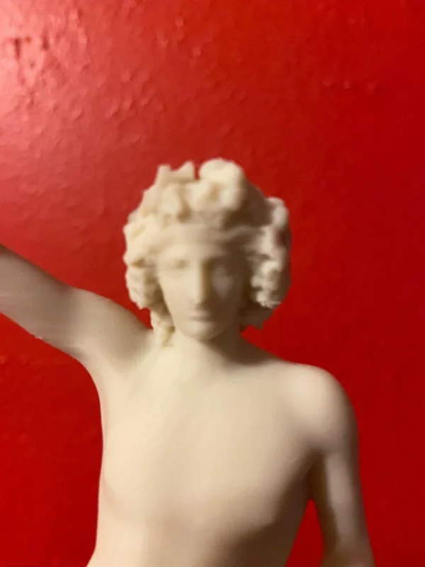 Dionysus, the Greek God of wine, fertility, and theater (bone white Lararium size)5