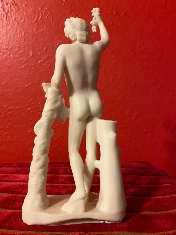 Dionysus, the Greek God of wine, fertility, and theater (bone white Lararium size)6