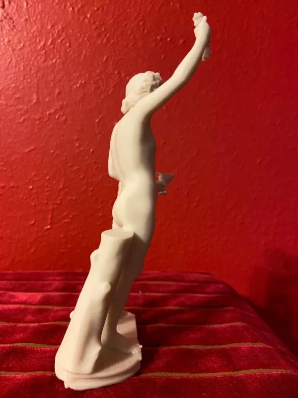 Dionysus, the Greek God of wine, fertility, and theater (bone white Lararium size)7